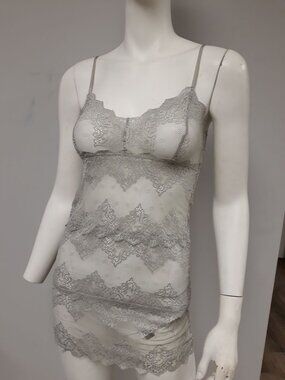 Only Hearts NYC Camisole Grey Lace Size Small NEW WITHOUT TAGS!